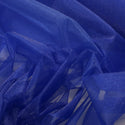 Royal Blue, Polyester Crystal Organza Fabric, Shiny - 58" Wide; 1 Yard
