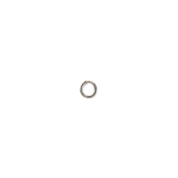 Jump Ring Closed, Sterling Silver, 4mm; 1 piece