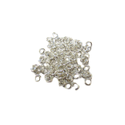 Jump Ring, Silver Plated Brass-4mm; 100pcs