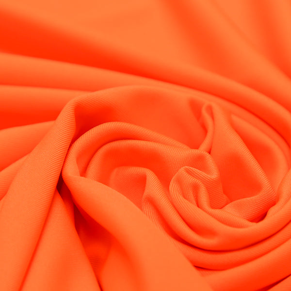 Neon Orange, Spandex Knit Fabric - 58" Wide; 1 Yard