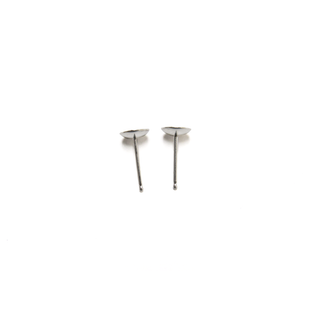 Pin Cup, Sterling Silver, 5mm; 1 pair