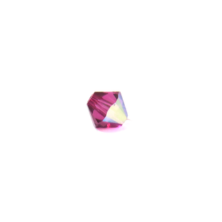 Swarovski Crystal, Bicone, 5mm - Fuchsia AB; 20 pcs