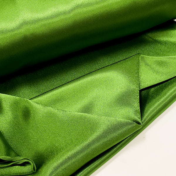 Green, 100% Polyester Crepé Back Satin - 58" wide; 1 Yard