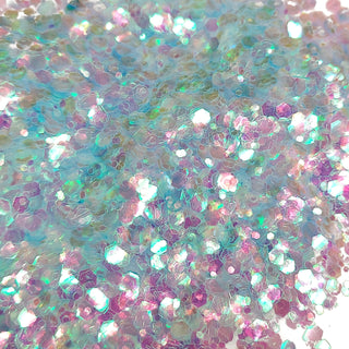 Icy Blue and Pink AB Mix- Chunky Glitter, 2oz
