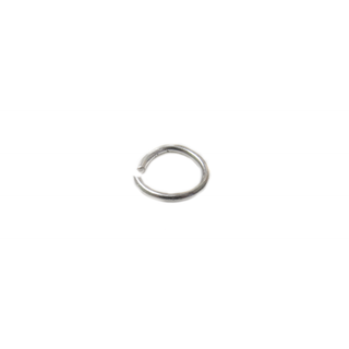 Jump Ring Open, Sterling Silver, 6mm; 1 piece