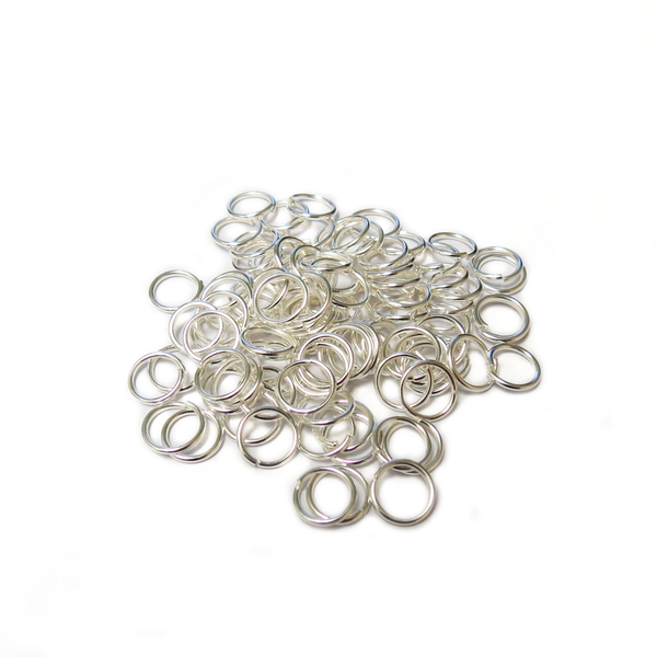 Jump Ring, Silver Plated, Brass, 7mm