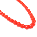 Smooth Round Pink Coral Beads, 6mm - 1 strand