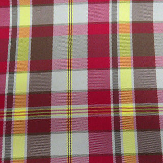 School Plaids, Yellow Brown Red #9, 60" Wide; 1 yard