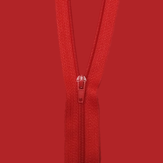 Zipper de nylon de 7"- Rojo