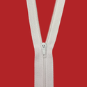 Zipper de nylon de 7"- Blanco