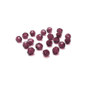 Amethyst, Round Faceted Fire Polished; 8mm - 20 pcs