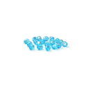 Aqua AB, Round Faceted Fire Polished Beads; 6mm - 20 pcs