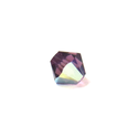 Swarovski Crystal, Bicone, 5mm - Amethyst AB; 20 pcs