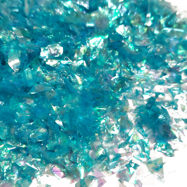 Iridescent Foil Glitter, Aqua - 0.75oz