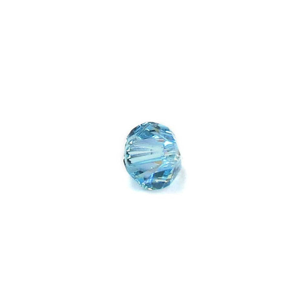 Swarovski Crystal, Bicone, 6mm, Aquamarine AB; 20pcs