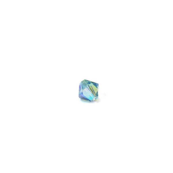 Swarovski Crystal, Bicone, Aquamarine AB 2X, 6mm; 20pcs