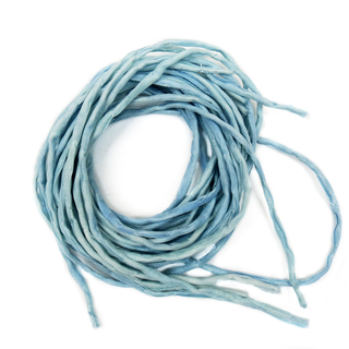 Silk Cord, Aqua Bohemica, 39" Long; 1 piece