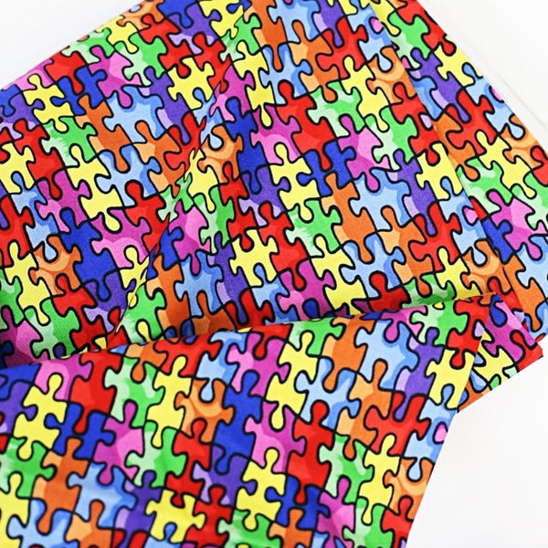 Autism Awareness Fabric-100% Cotton Print Fabric, 44/45" Wide