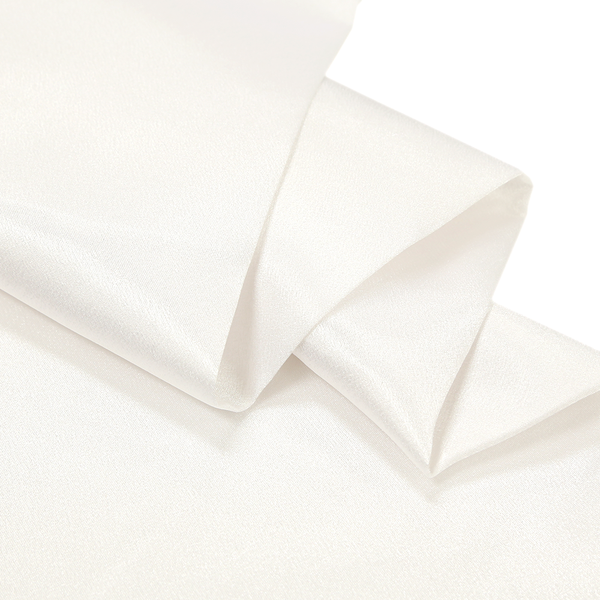 Crepe Back Satin / Back Satin Crepe Fabric, 58" Wide - 100% Polyester, White