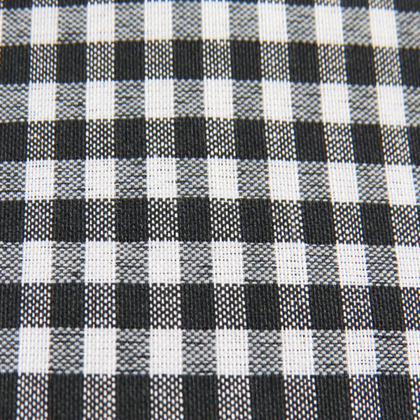 Black, 100% Polyester Gingham Check 1/16- 58" wide; 1 yard