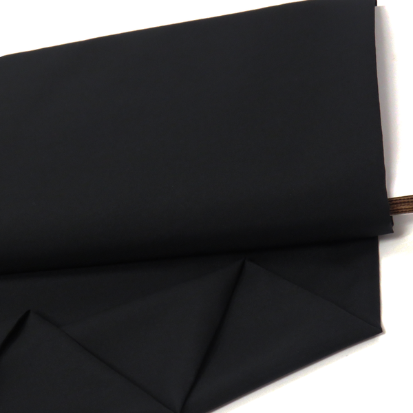 Black, 100% Polyester Crepe de Chine - 58" Wide; 1 Yard