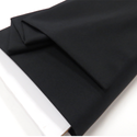 Black, 100% Polyester Crepe de Chine - 58" Wide; 1 Yard