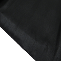 Black, 100% Textured Polyester Shantung - 118" wide; 1 Yard