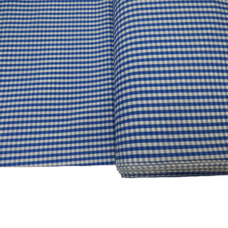 Royal Blue, 100% Polyester Gingham Check 1/8- 58" wide; 1 yard