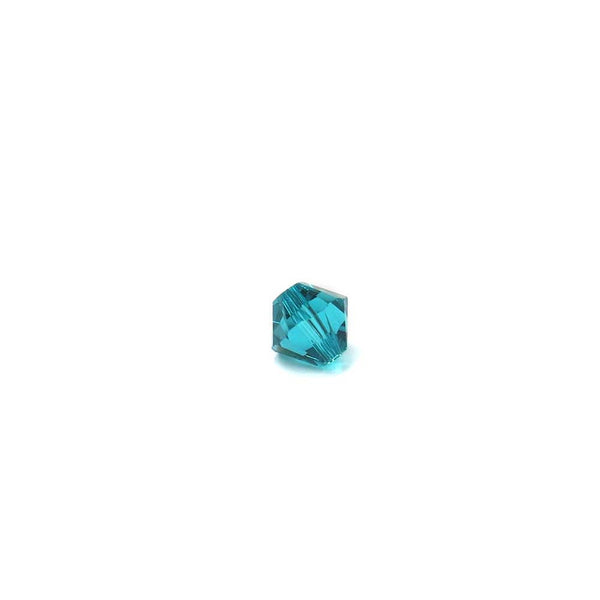 Swarovski Crystal, Bicone, Blue Zircon, 6mm; 20pcs