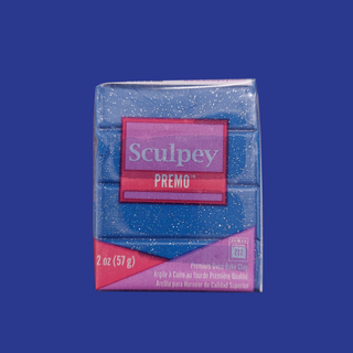 Arcilla Polimérica Premo, Azul Glitter, 1 pieza