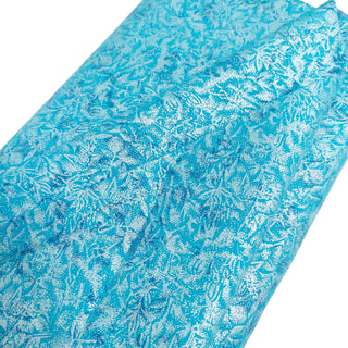 Metallic Blue - 100% Cotton Print Fabric, 44/45" Wide