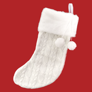 Bota de Navidad Blanca / White Christmas Stocking - 1pc