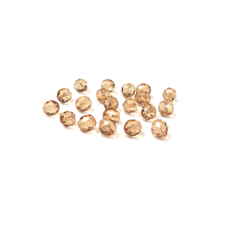 Golden Shadow, Round Faceted Fire Polished Beads-8mm; 20pcs