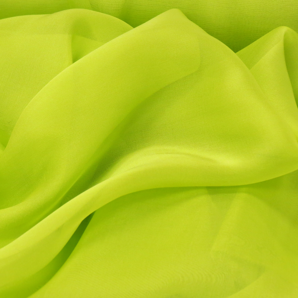 Chatreuse, 100% Natural Silk Chiffon Fabric, 56/58" Wide- 1 Yard