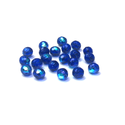 Cobalt AB, Round Faceted Fire Polished Beads-10mm; 20pcs