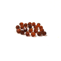 Coffee, Round Faceted Fire Polished; 6mm - 20 pcs