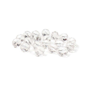 Crystal, Round Faceted Fire Polished; 10mm - 20 pcs