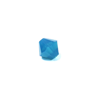 Swarovski Crystal, Bicone, 6mm - Caribbean Blue Opal; 20 pcs