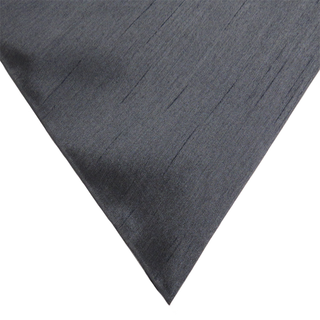 Charcoal Gray, 100% Textured Polyester Shantung - 118" wide; 1 Yard
