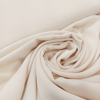 Ivory, Crepe Georgette - Aprox. 58" wide; 1 Yard