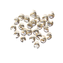 Crimp Cover, Silver Plated; Brass-6mm; 25pcs