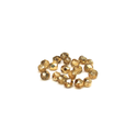 Crystal Gold, Round Faceted Fire Polished, 6mm- 20pcs