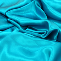 Dark Turquoise, 100% Natural Silk Charmeuse - 56" Wide- 1 Yard