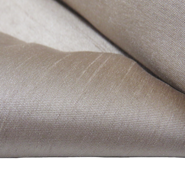 Dark Taupe, 100% Textured Polyester Shantung - 118" wide; 1 Yard
