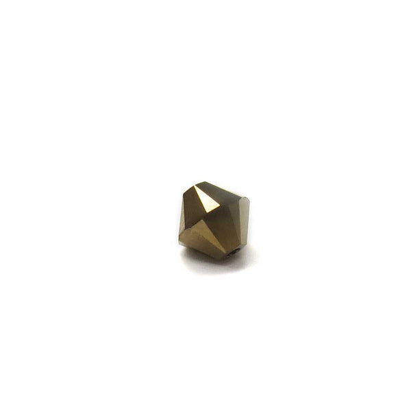 Swarovski Crystal, Bicone, Dorado AB 2X, 6mm; 20pcs