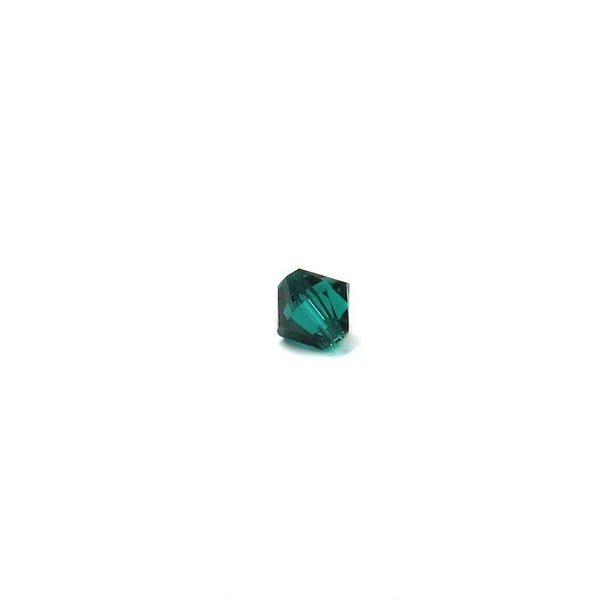 Swarovski Crystal, Bicone, Emerald, 6mm; 20pcs