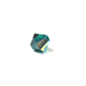 Swarovski Crystal, Bicone, 5mm, Emerald AB; 20 pcs