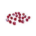 Garnet AB, Round Faceted Fire Polished; 8mm - 20 pcs