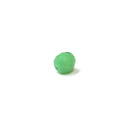 Green Opaque, Round Faceted Fire Polished; 10mm - 20 pcs