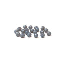Grey, Round Faceted Fire Polished, 8mm - 20 pcs